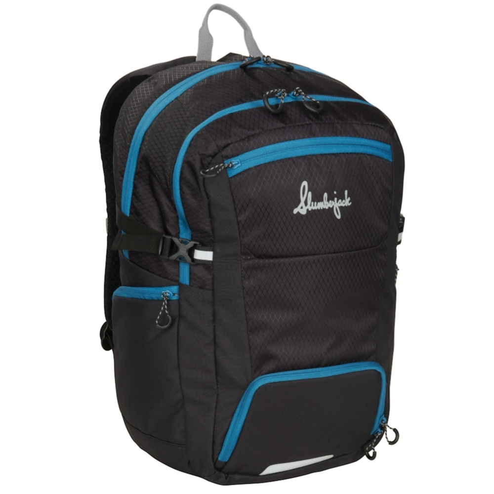 Slumberjack Black and Blue Men's Backpack NWT